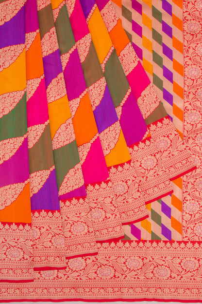 Banarasi Silk Jaal Rangkat Saree