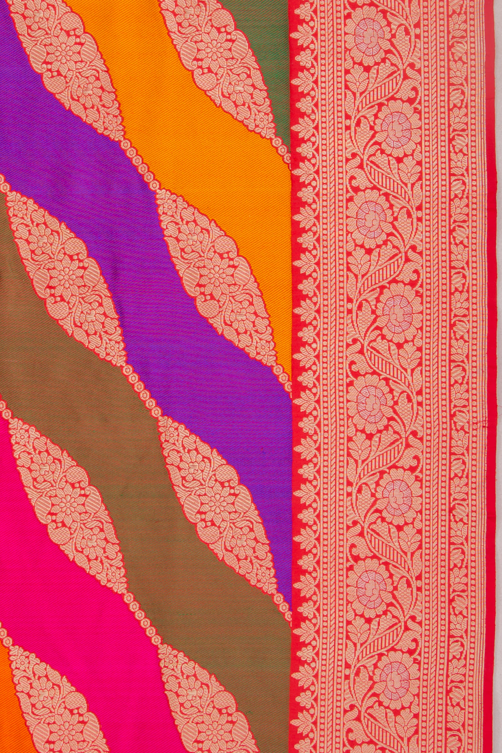Banarasi Silk Jaal Rangkat Saree