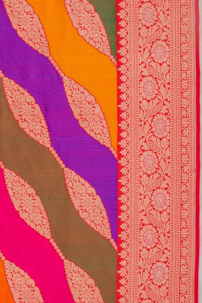 Banarasi Silk Jaal Rangkat Saree