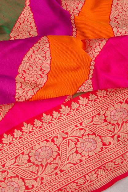 Banarasi Silk Jaal Rangkat Saree