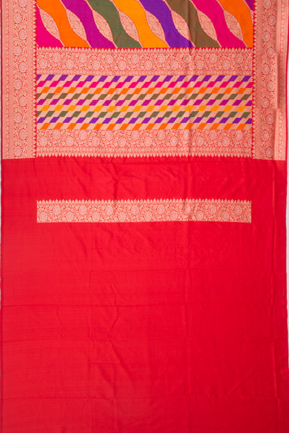 Banarasi Silk Jaal Rangkat Saree