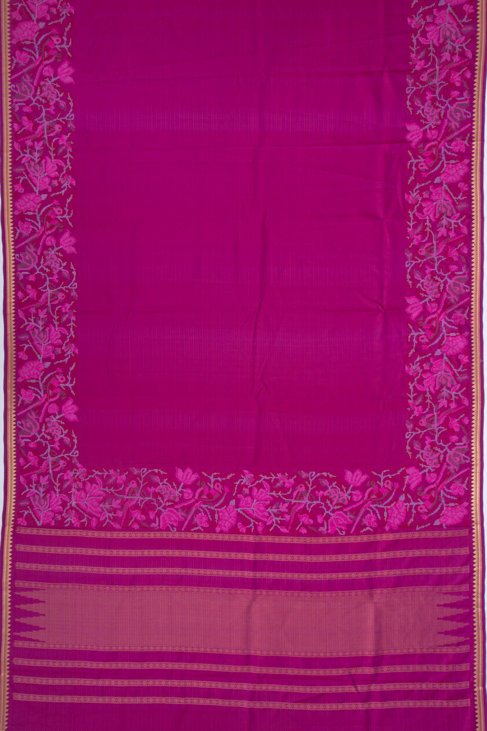Soft Silk Plain Purple Saree