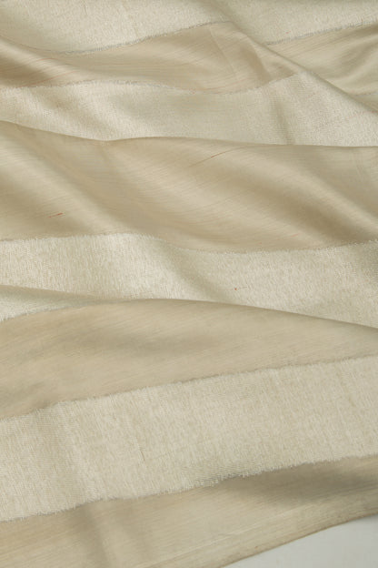 Kanchipuram Silk Tissue Lines Silver Saree