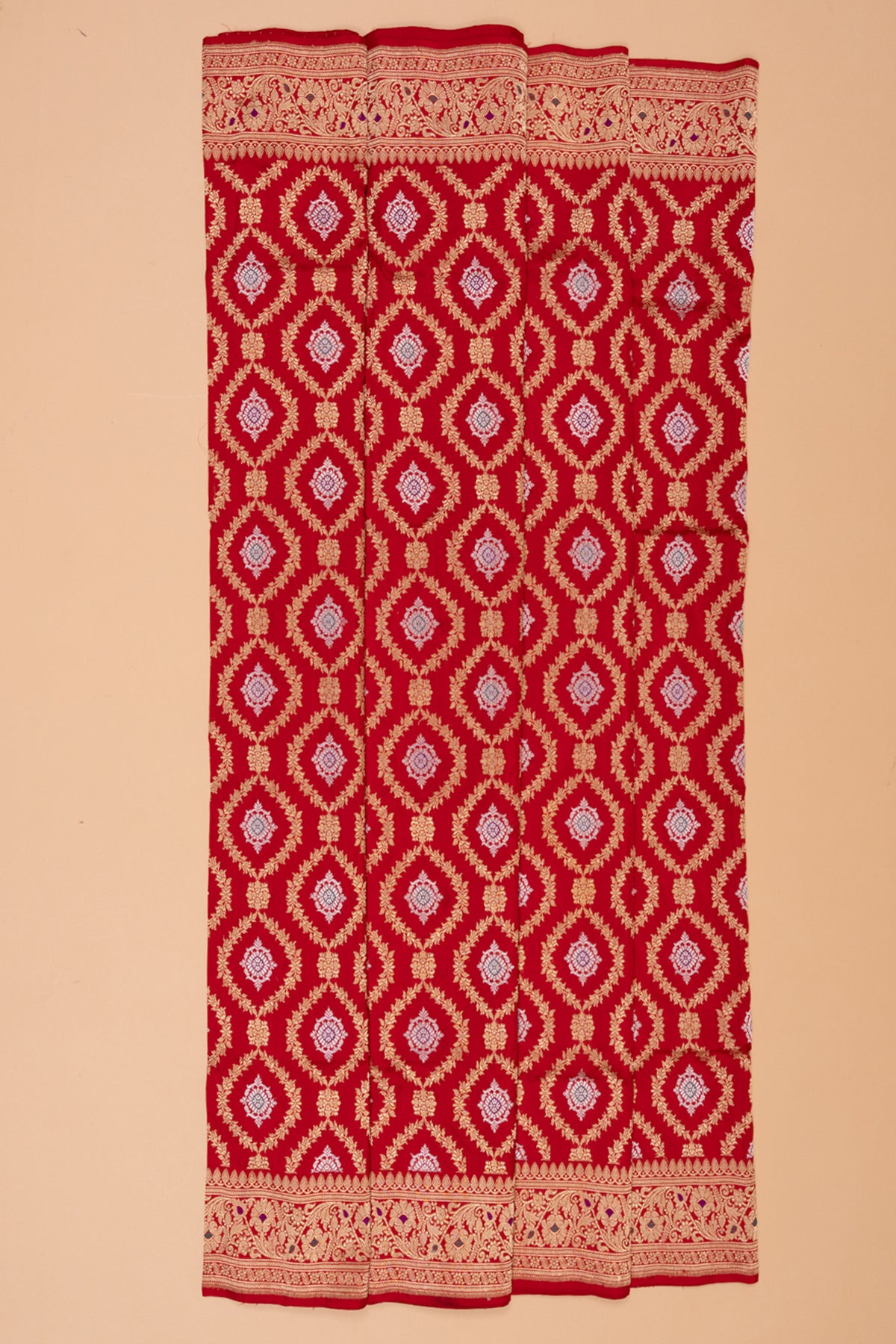 Banarasi Silk Brocade Red Saree