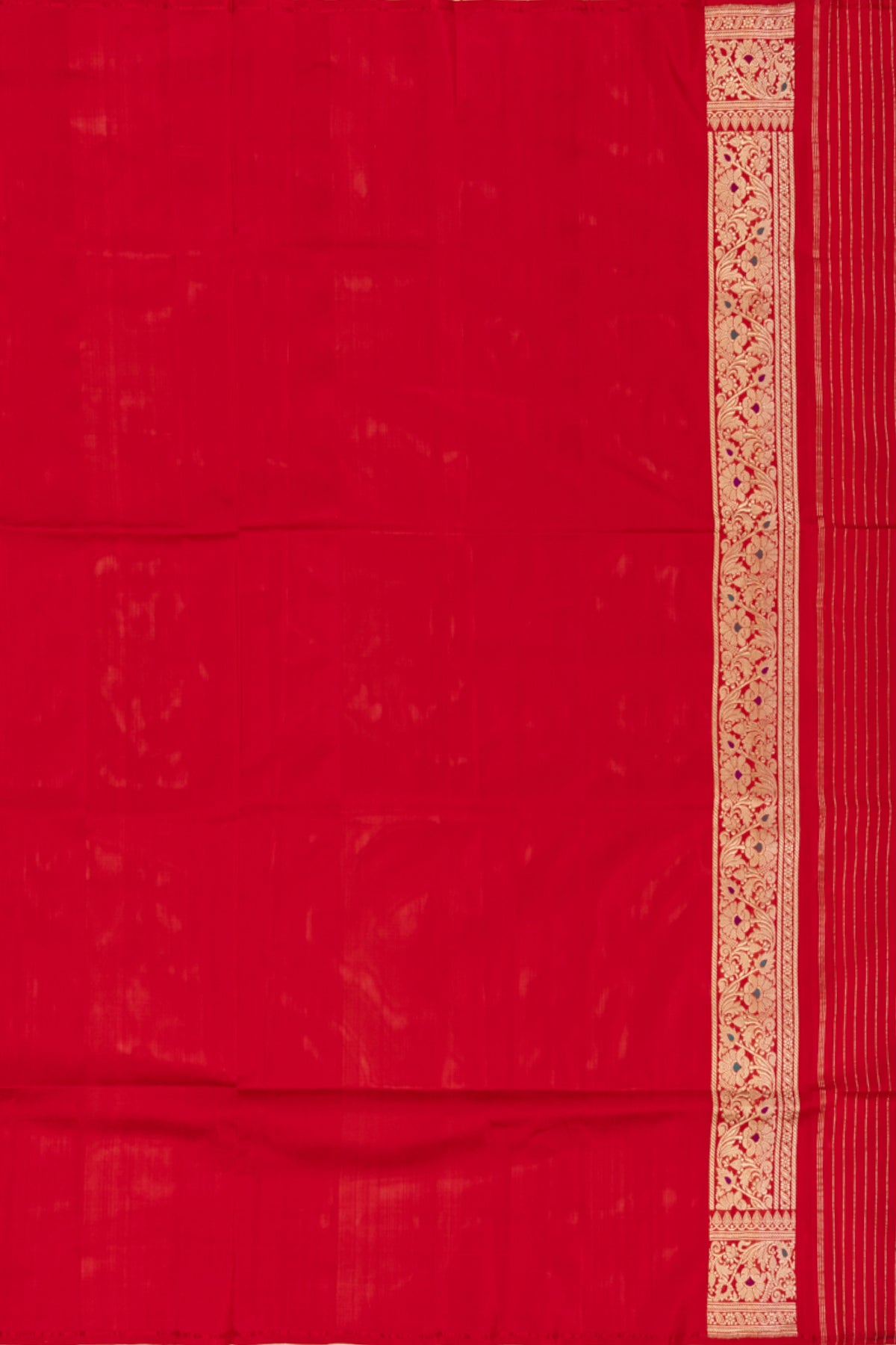 Banarasi Silk Brocade Red Saree