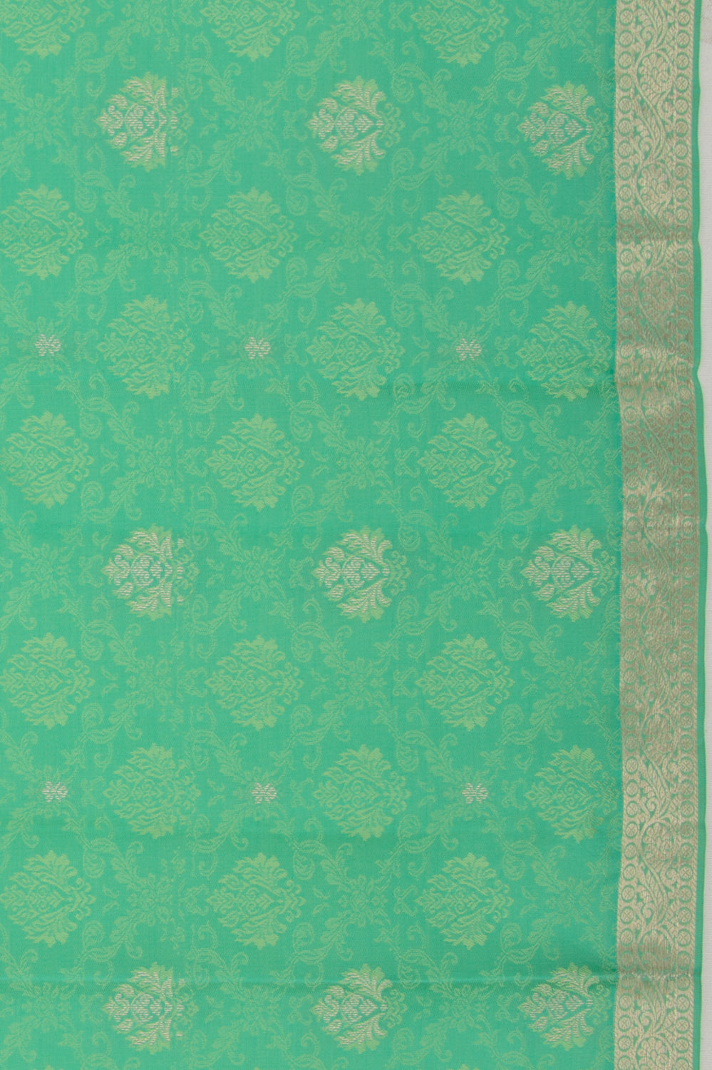 Taranga Kanchi Silk Jacquard And Butta Sea Green Saree