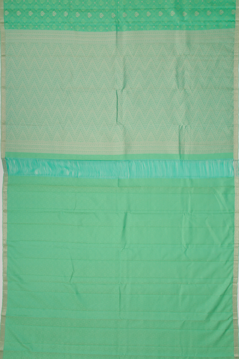 Taranga Kanchi Silk Jacquard And Butta Sea Green Saree
