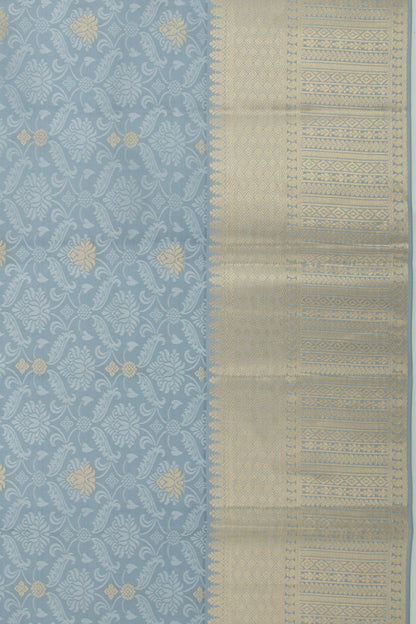 Taranga Kanchi Silk Jacquard And Butta Elephant Grey Saree