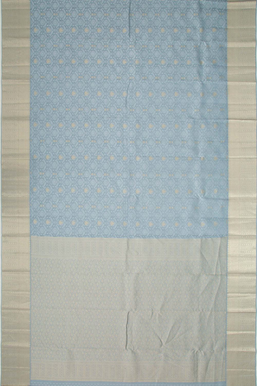 Taranga Kanchi Silk Jacquard And Butta Elephant Grey Saree