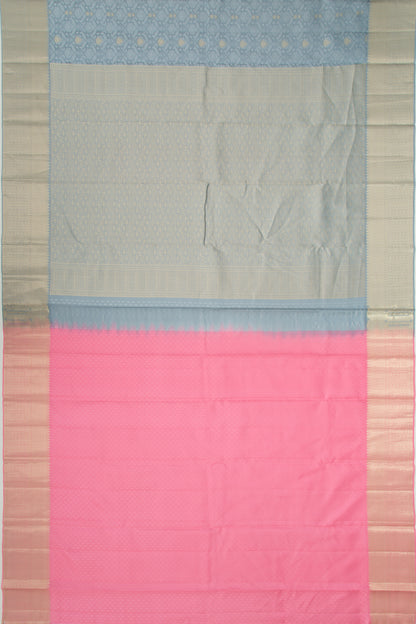 Taranga Kanchi Silk Jacquard And Butta Elephant Grey Saree