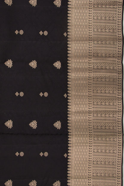 Taranga Kanchi Silk Jacquard And Butta Black Saree