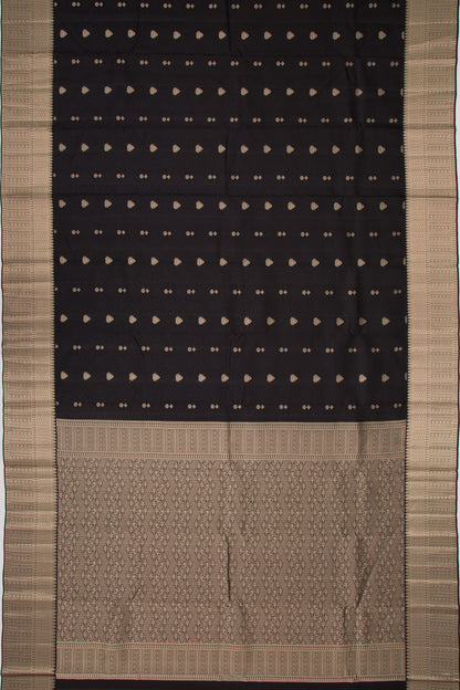 Taranga Kanchi Silk Jacquard And Butta Black Saree