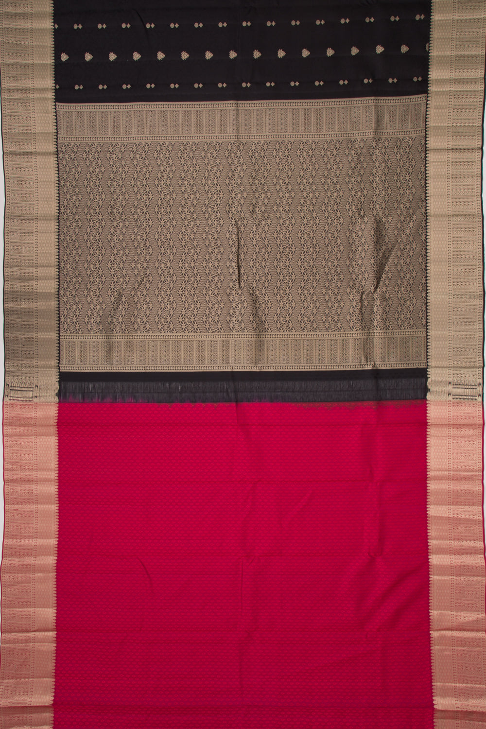 Taranga Kanchi Silk Jacquard And Butta Black Saree