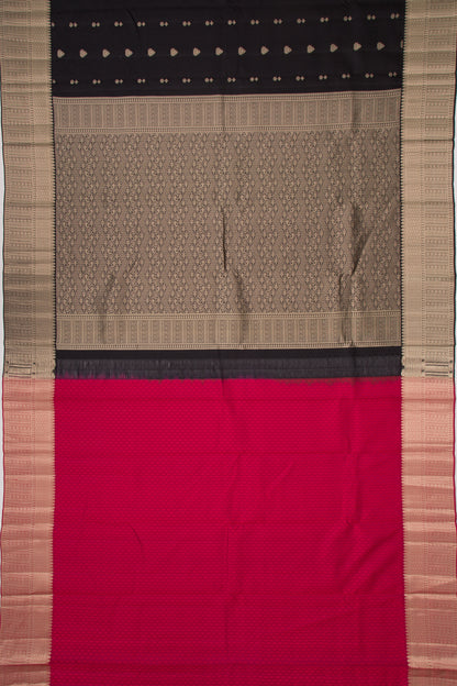 Taranga Kanchi Silk Jacquard And Butta Black Saree