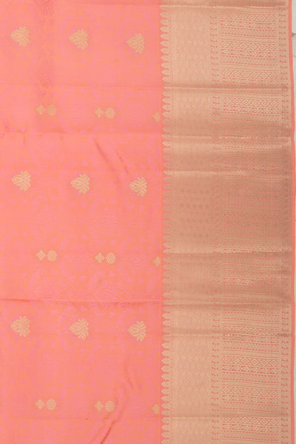 Taranga Kanchi Silk Jacquard And Butta Peach Saree