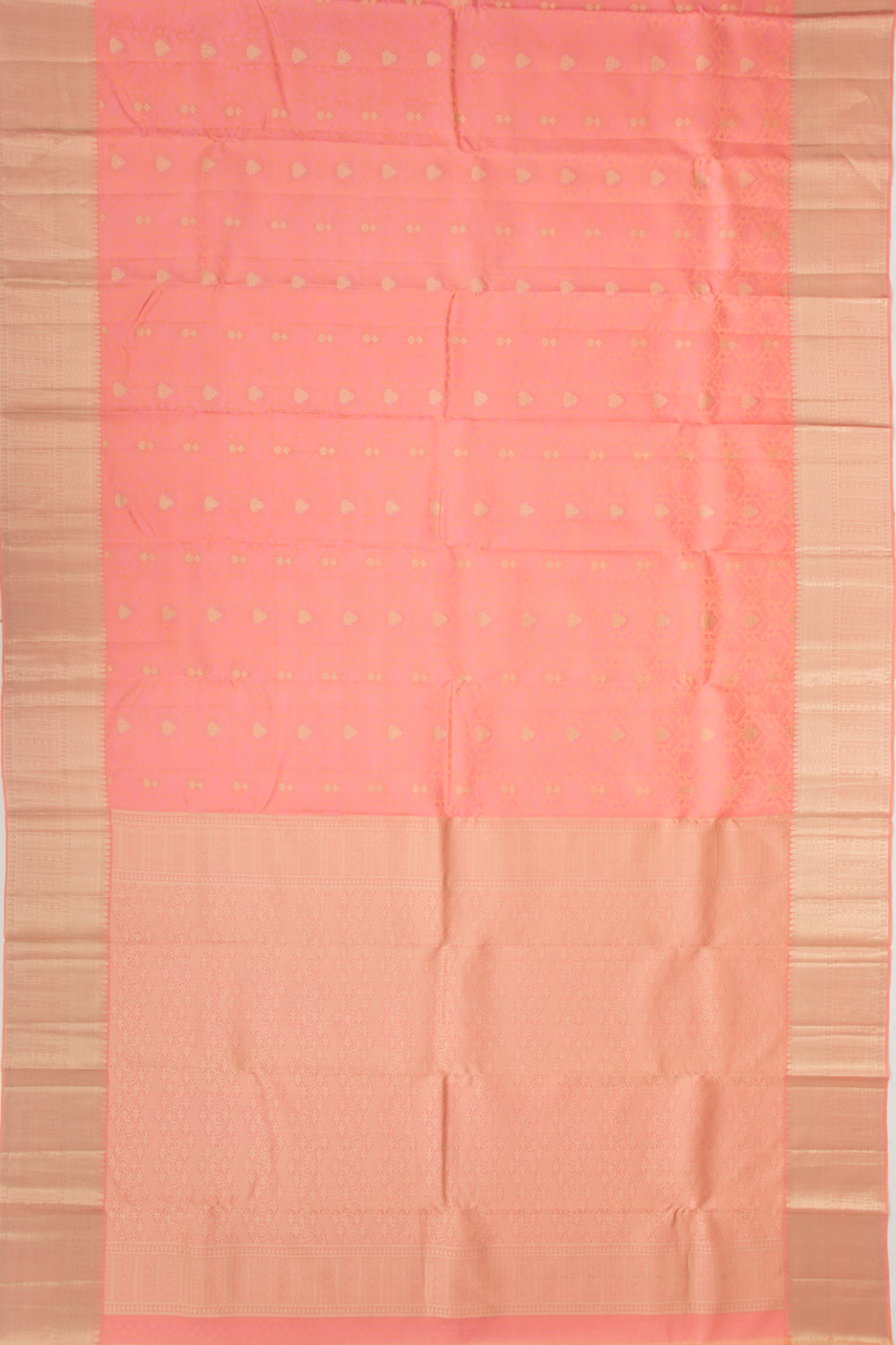 Taranga Kanchi Silk Jacquard And Butta Peach Saree