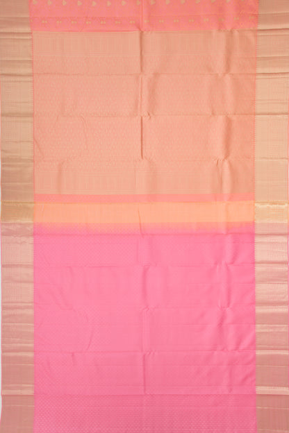 Taranga Kanchi Silk Jacquard And Butta Peach Saree