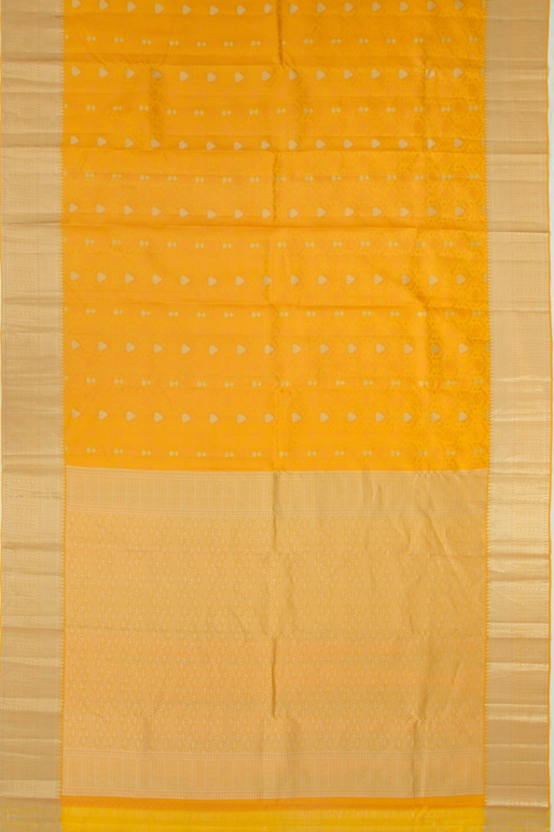 Taranga Kanchi Silk Jacquard And Butta Yellow Saree