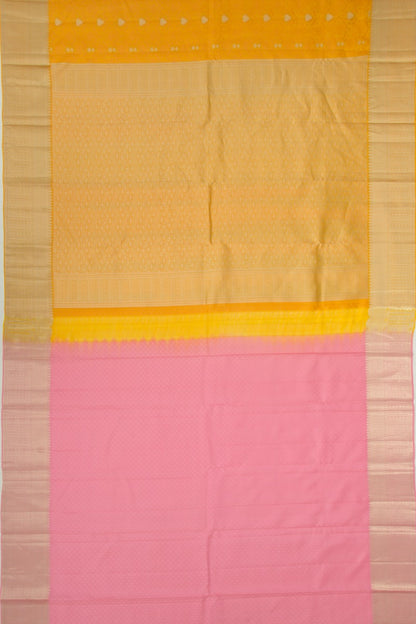 Taranga Kanchi Silk Jacquard And Butta Yellow Saree