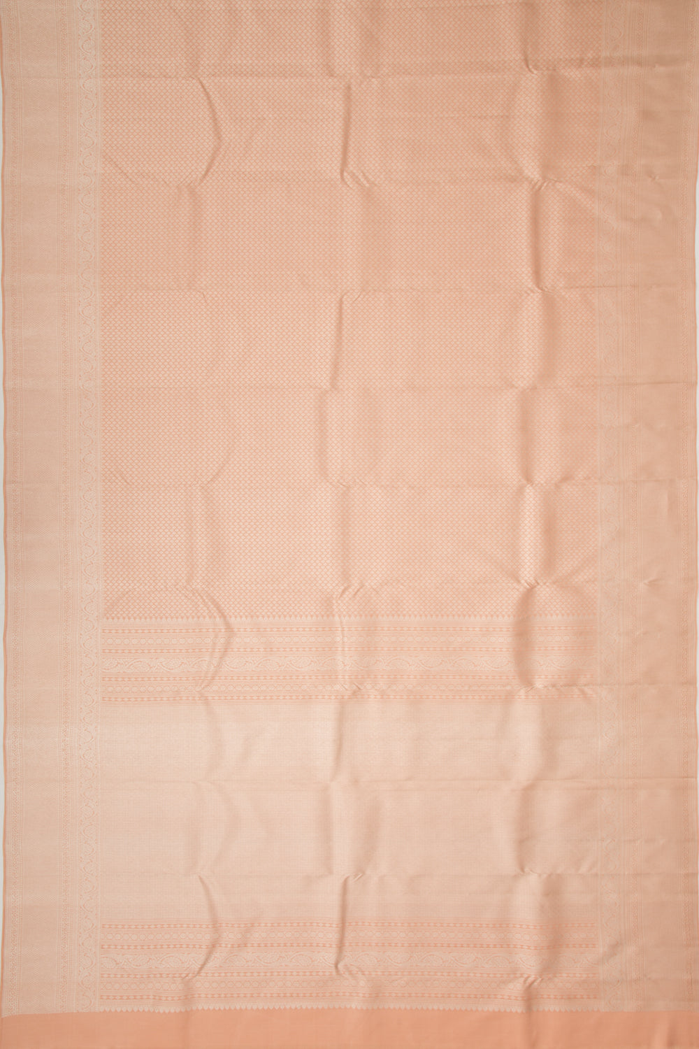 Kanchipuram Silk Brocade Peach Saree