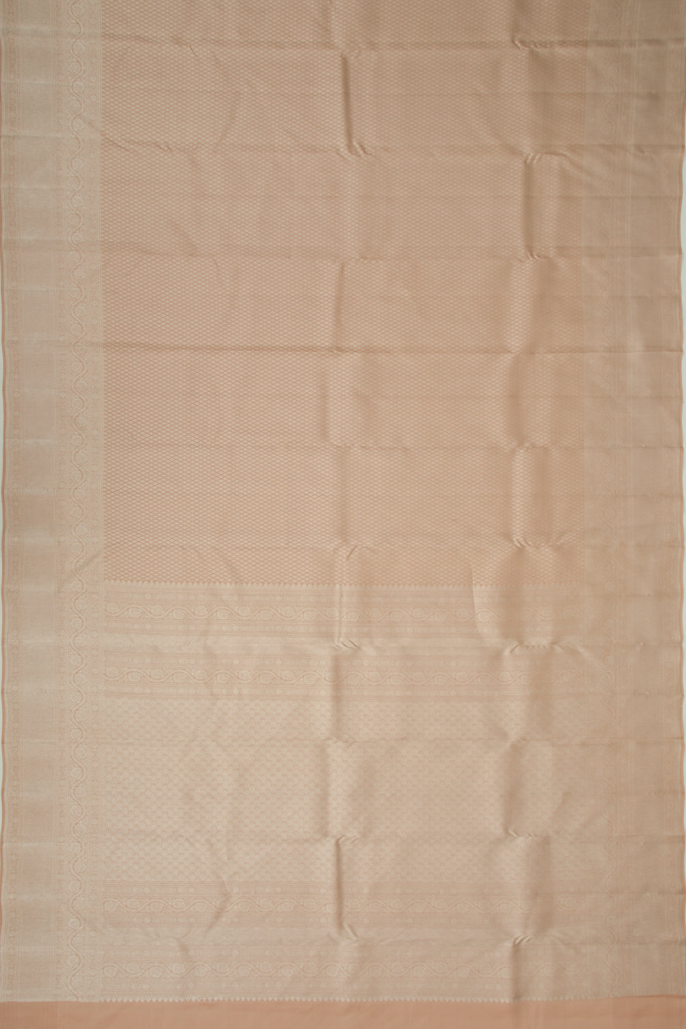 Kanchipuram Silk Brocade Peach Saree