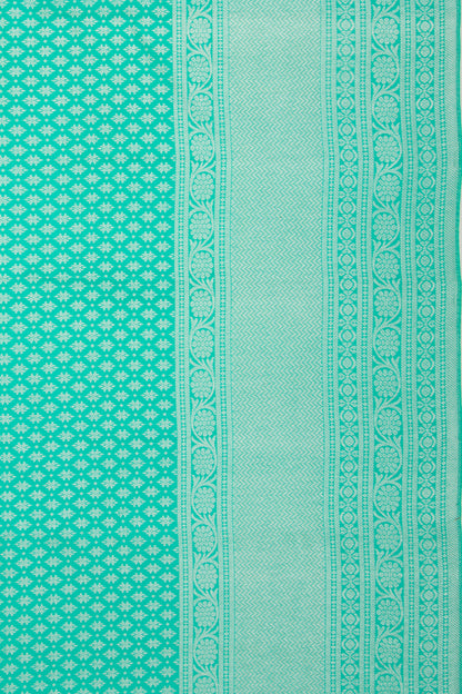 Kanchipuram Silk Brocade Sea Green Saree