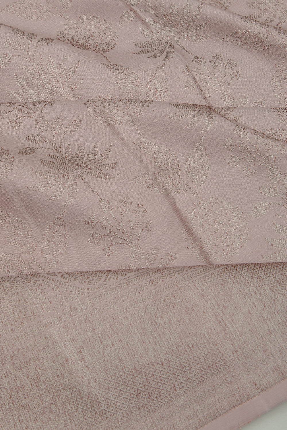 Kanchipuram Silk Jaal Lilac Saree