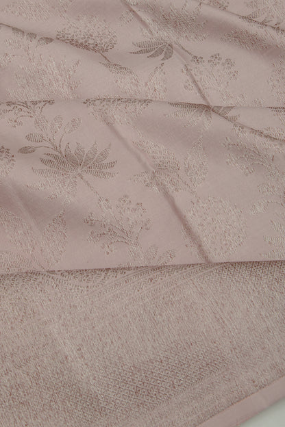 Kanchipuram Silk Jaal Lilac Saree