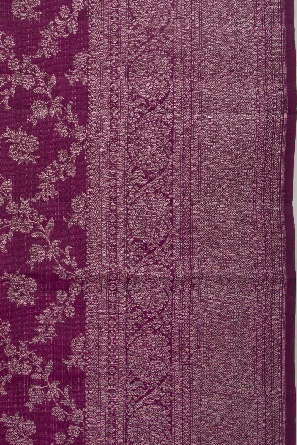 Kanchipuram Silk Jaal Purple Saree