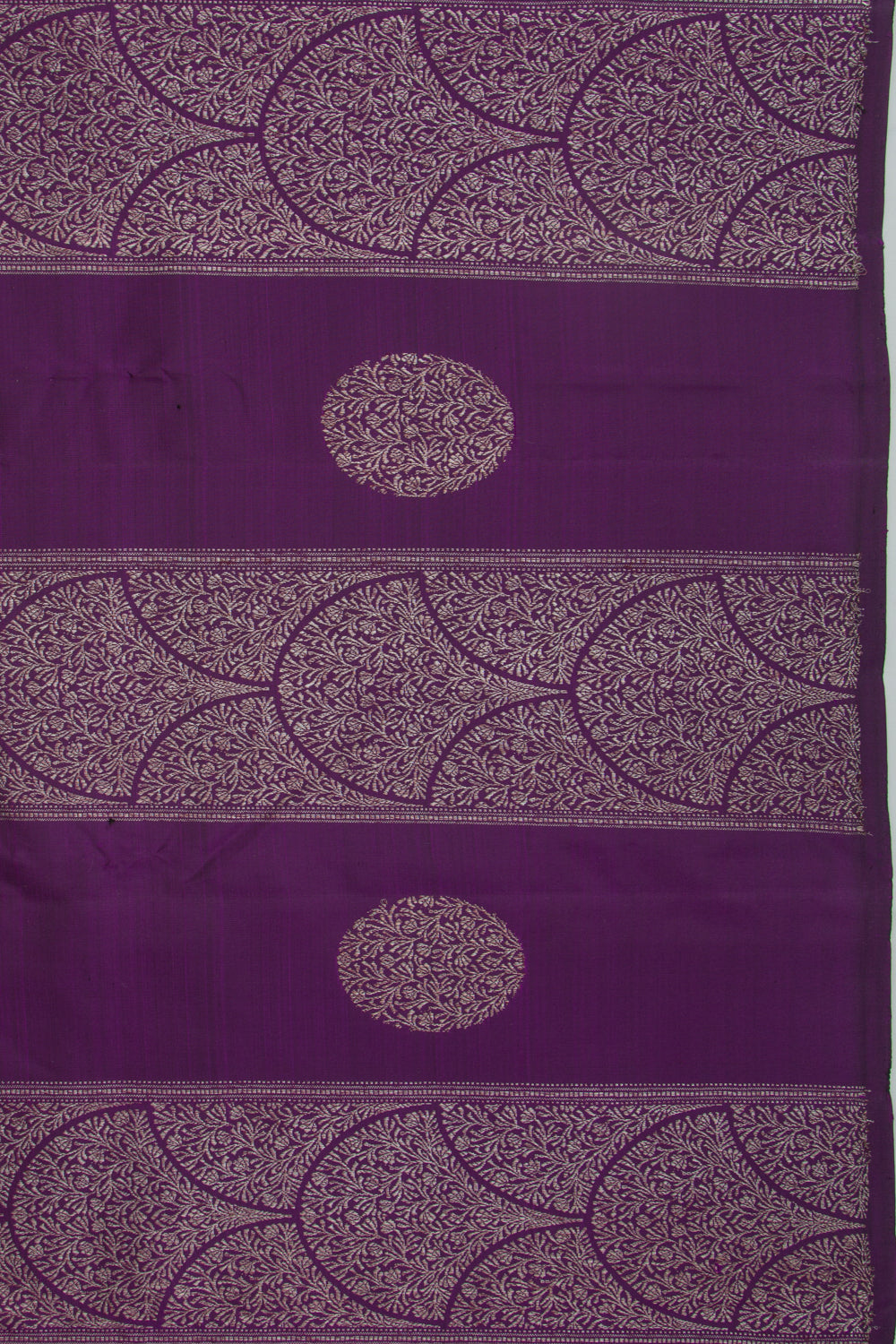 Kanchipuram Silk Brocade Purple Saree