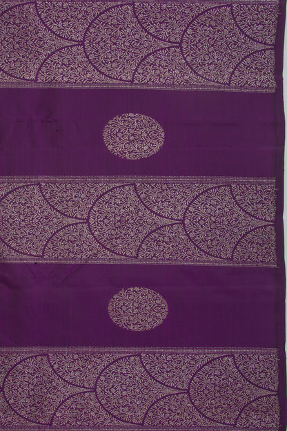 Kanchipuram Silk Brocade Purple Saree