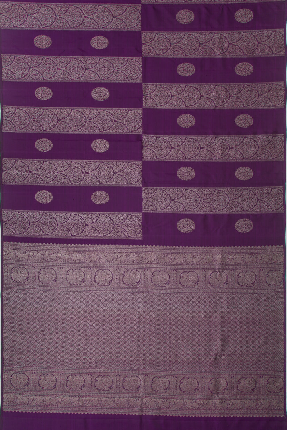 Kanchipuram Silk Brocade Purple Saree