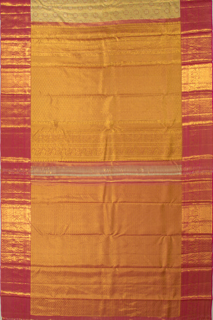 Taranga Kanchi Silk Tissue Brocade Gold Saree