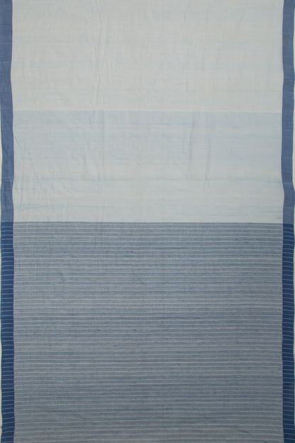Ponduru Handspun Cotton Plain Pastel Blue Saree