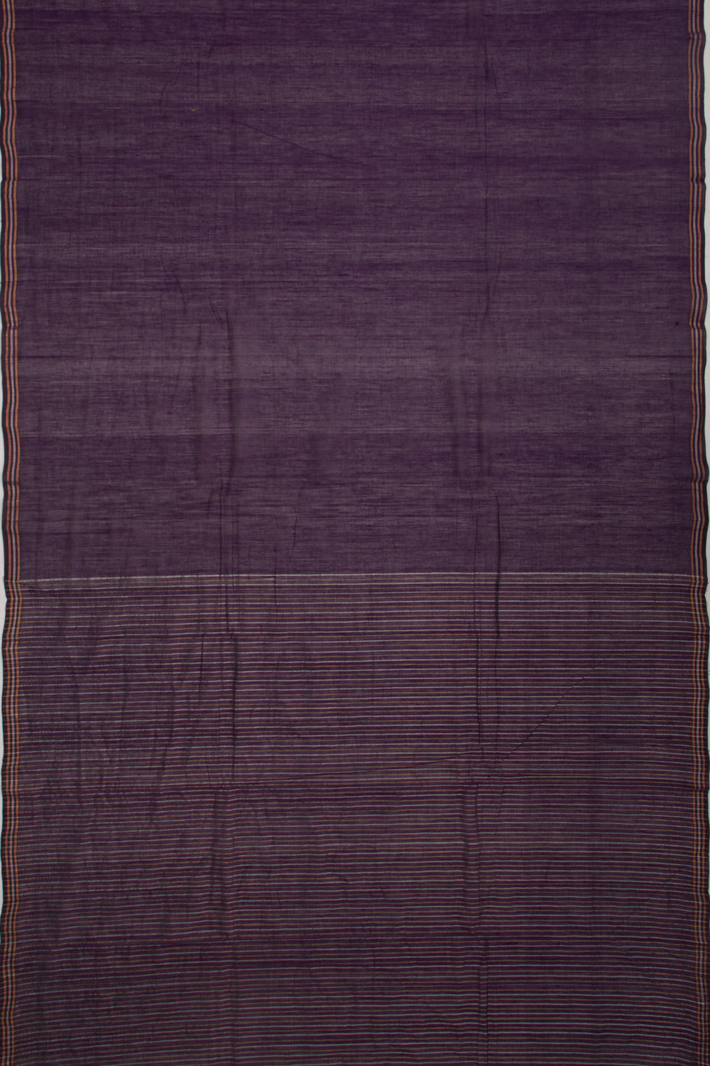 Ponduru Handspun Cotton Butta Violet Saree