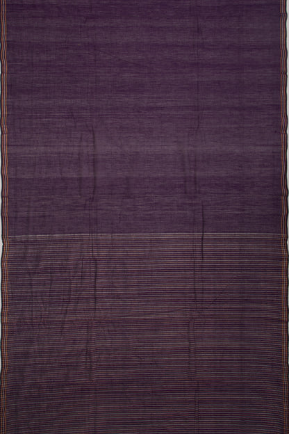 Ponduru Handspun Cotton Butta Violet Saree
