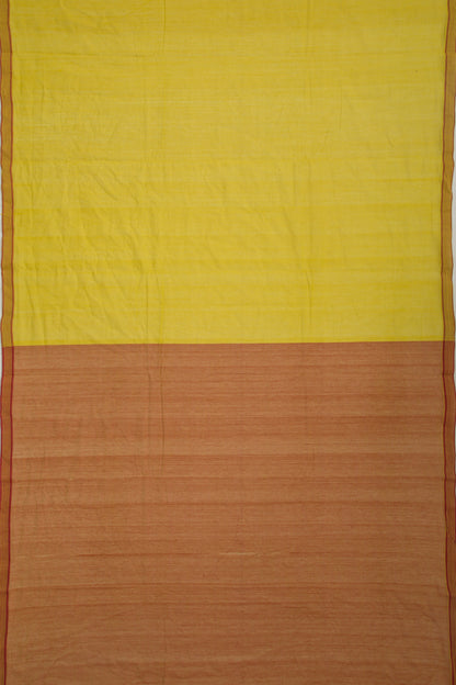 Ponduru Handspun Cotton Plain Mehendi Green Saree