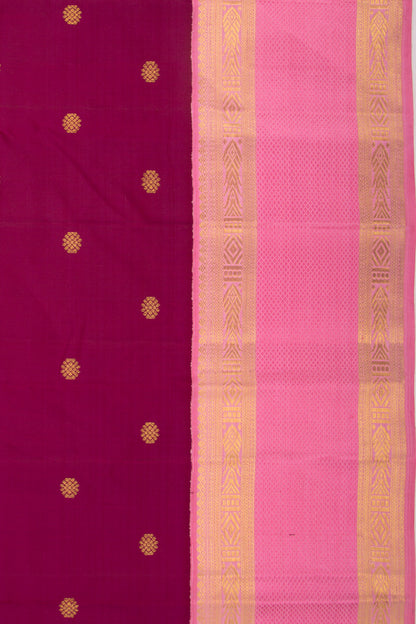 Kanchipuram Silk Butta Purple Saree