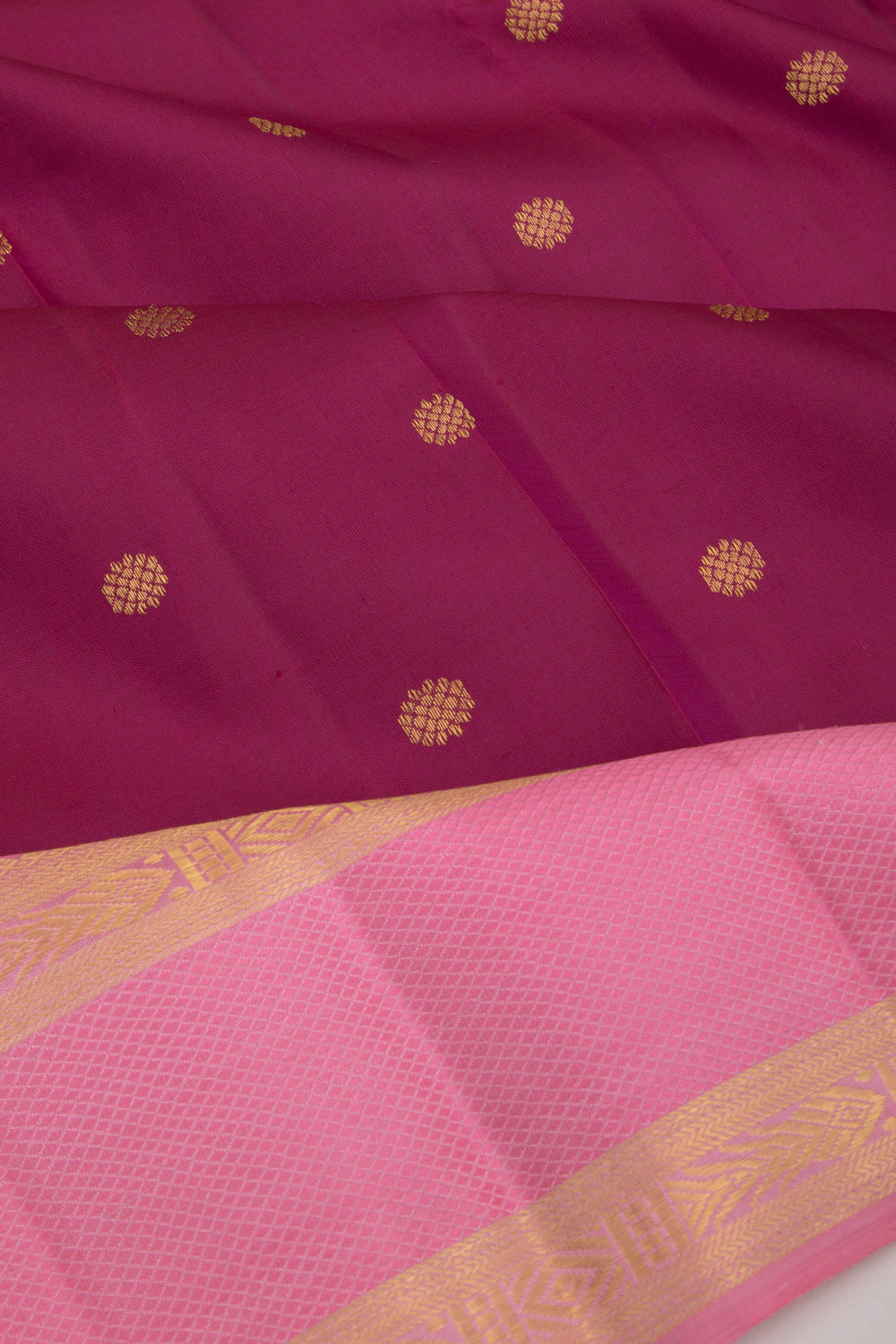 Kanchipuram Silk Butta Purple Saree