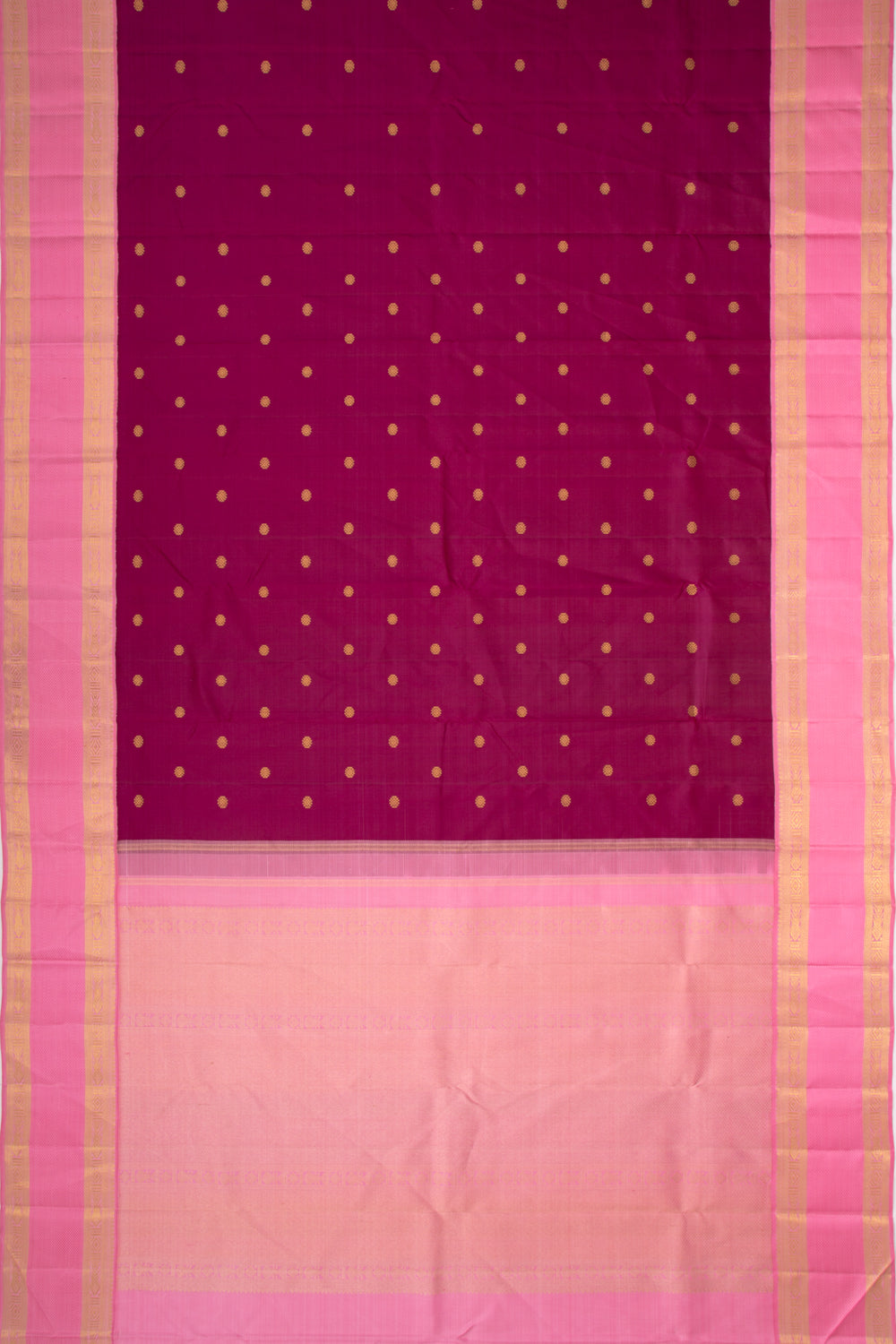 Kanchipuram Silk Butta Purple Saree