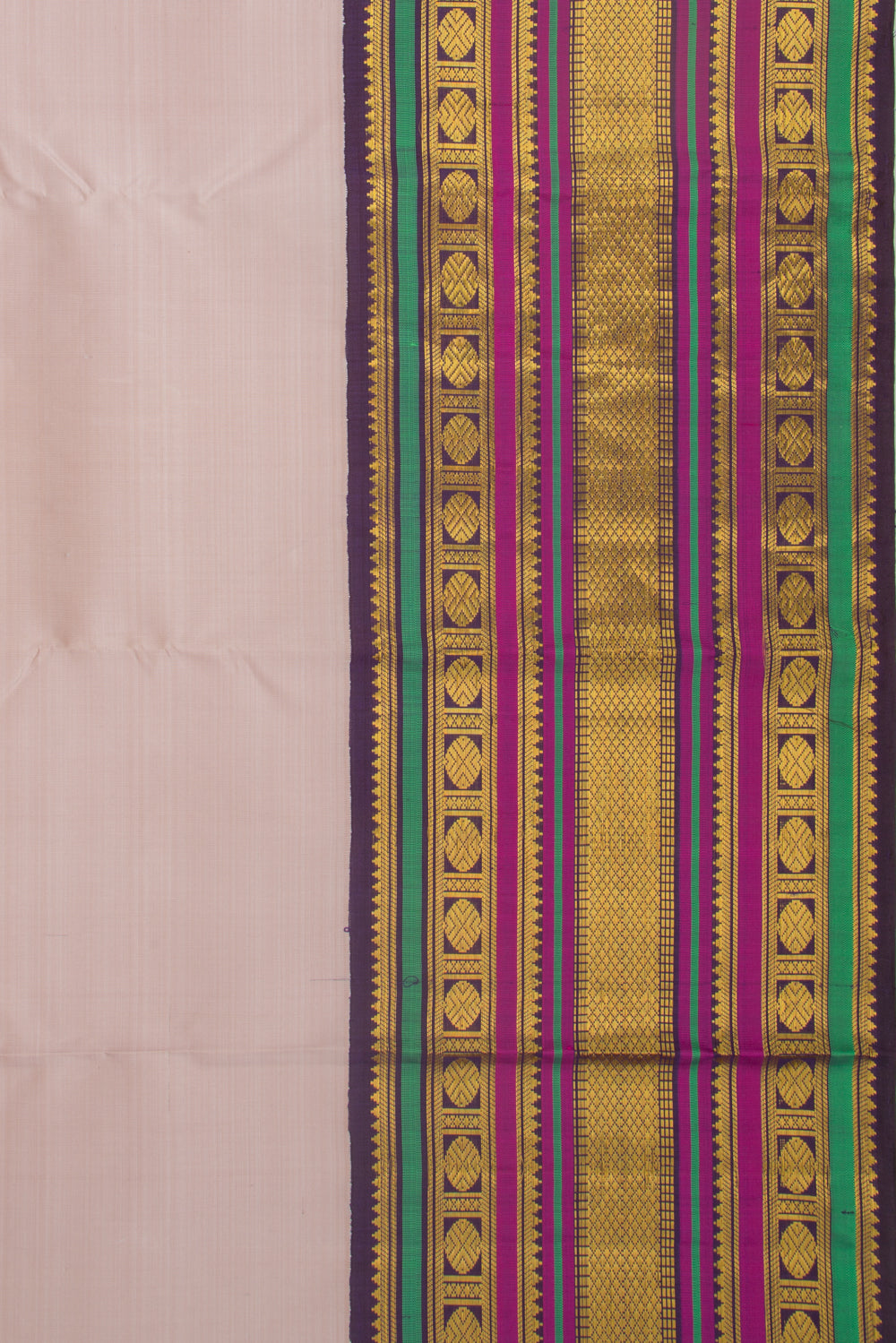 Kanchipuram Silk Plain Lilac Saree