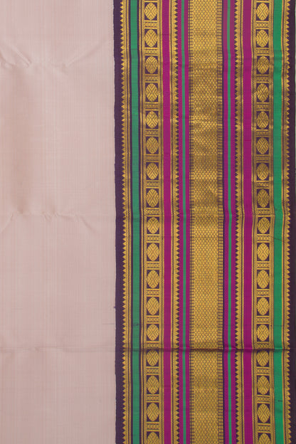 Kanchipuram Silk Plain Lilac Saree