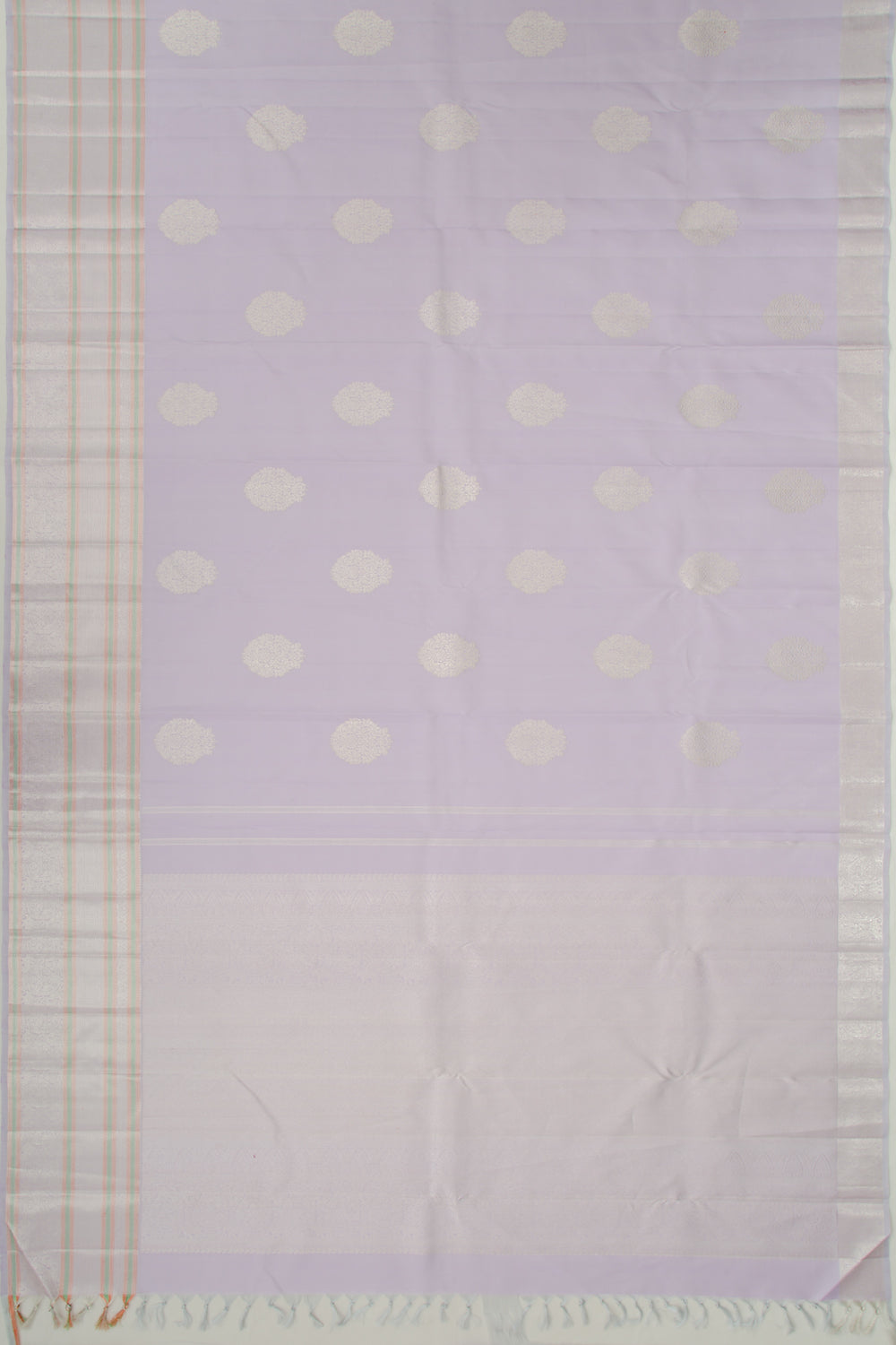 Kanchipuram Silk Butta Pastel Lavender Saree