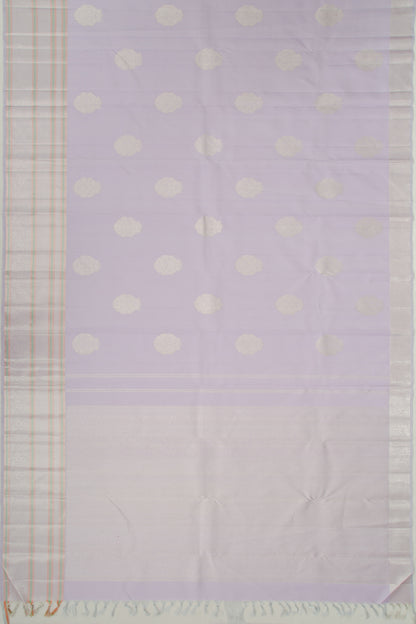 Kanchipuram Silk Butta Pastel Lavender Saree