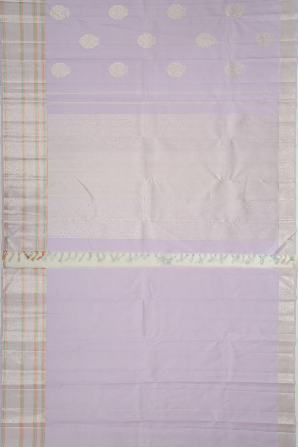 Kanchipuram Silk Butta Pastel Lavender Saree