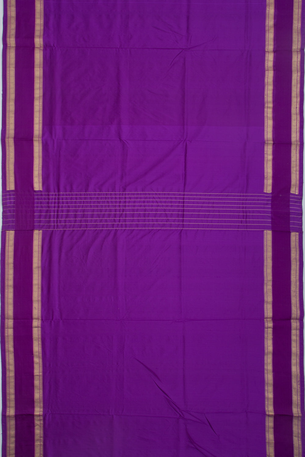 Banarasi Silk Plain Violet Saree