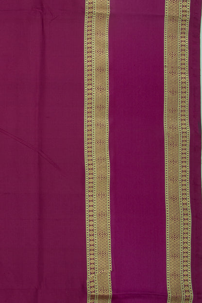 Banarasi Silk Plain Purple Saree