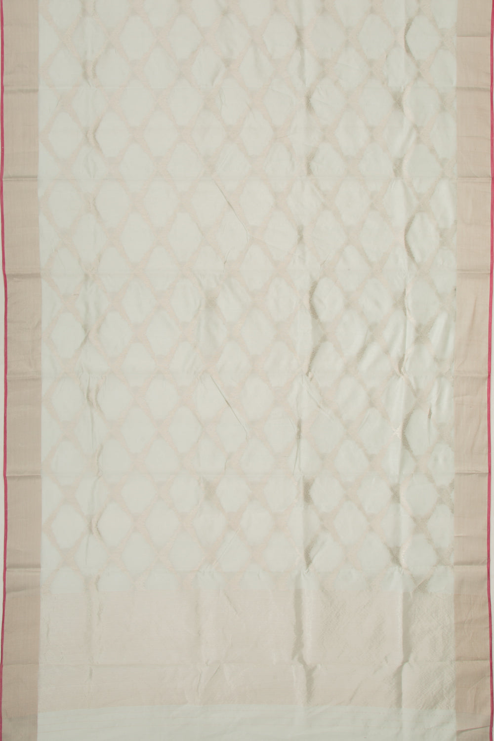 Pure Chanderi Silk Jaal Pastel Blue Saree