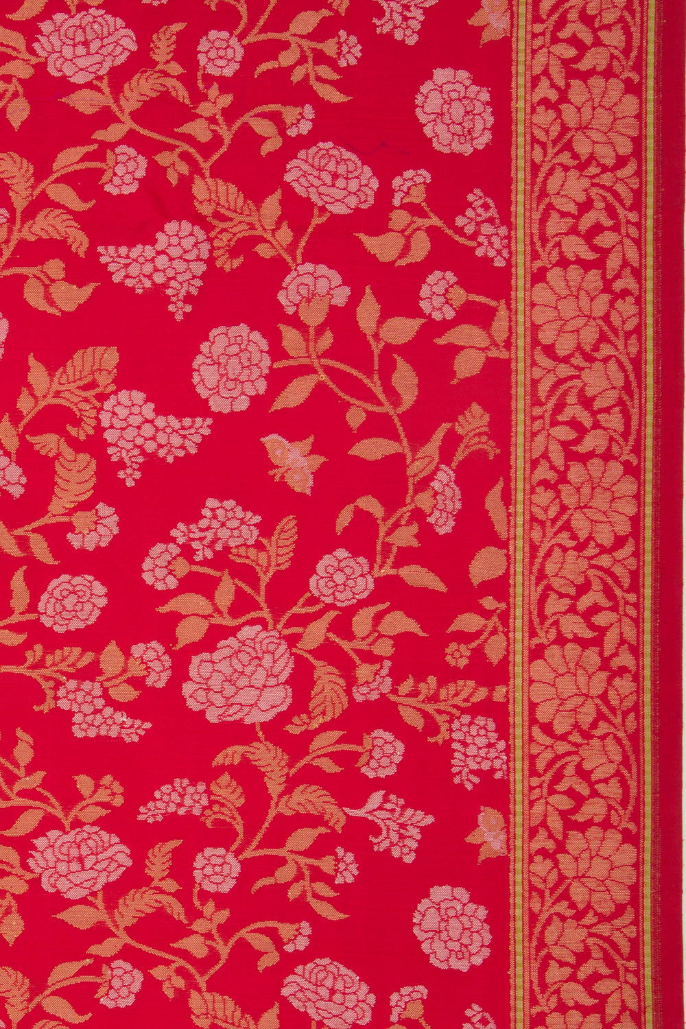 Banarasi Silk Jamdani Red Saree