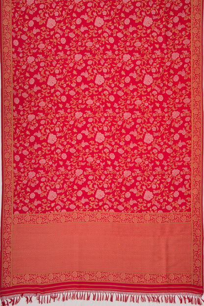 Banarasi Silk Jamdani Red Saree